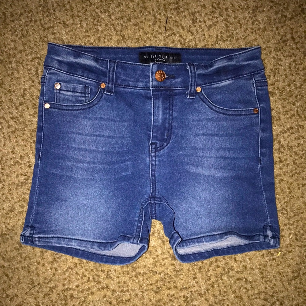 Celebrity Pink Blue Jean Shorts